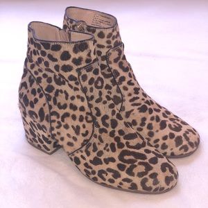 Steve Madden Kristina Leopard Booties 6.5